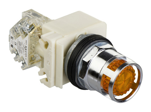 Кнопка Schneider Electric Harmony 30 мм, 24В, IP66, Оранжевый