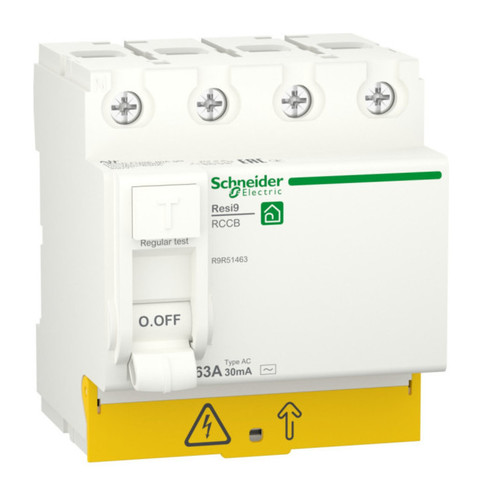 УЗО Schneider Electric Resi9 4P 63А, 30 мА ( AC ), R9R51463