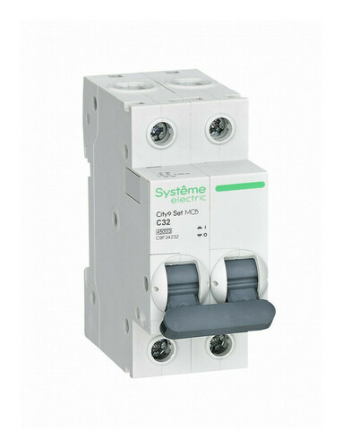 Автоматический выключатель Systeme Electric City9 Set 2P 32А (C) 4.5кА, C9F34232