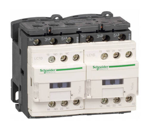 Реверсивный контактор Schneider Electric TeSys D 3P 32А 110.220В DC 15кВт, LC2D32BDV