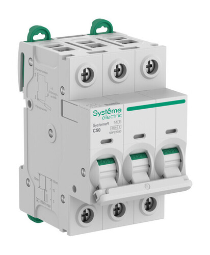 Автоматический выключатель Systeme9, 3полюса, 50А, C, 6кA