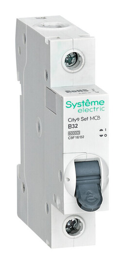 Автоматический выключатель Systeme Electric City9 Set 1P 32А (B) 6кА, C9F16132